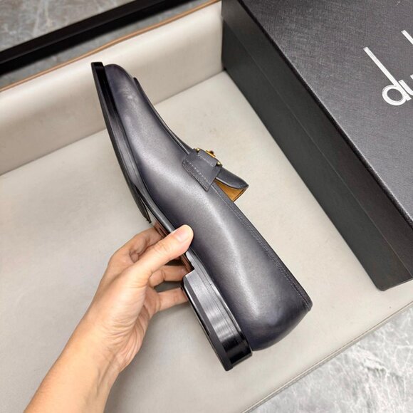 Dunhill Classic Business Leather Shoes Gray main image 4
